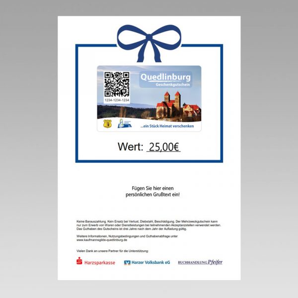 Quedlinburg Gutschein-Download
